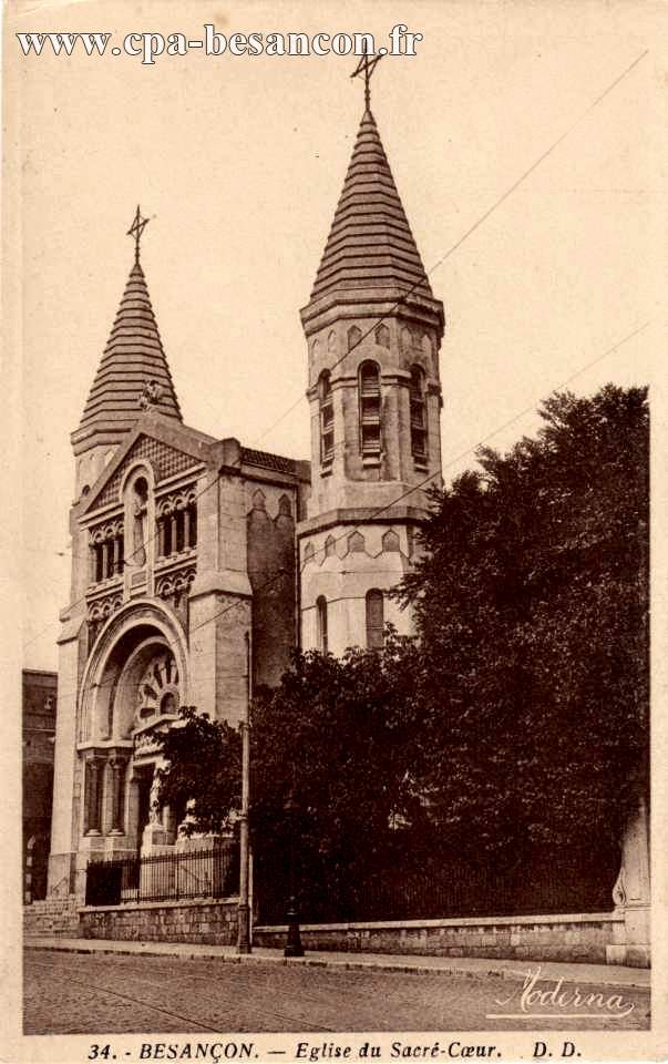 34. - BESANÇON. - Eglise du Sacré-Coeur.